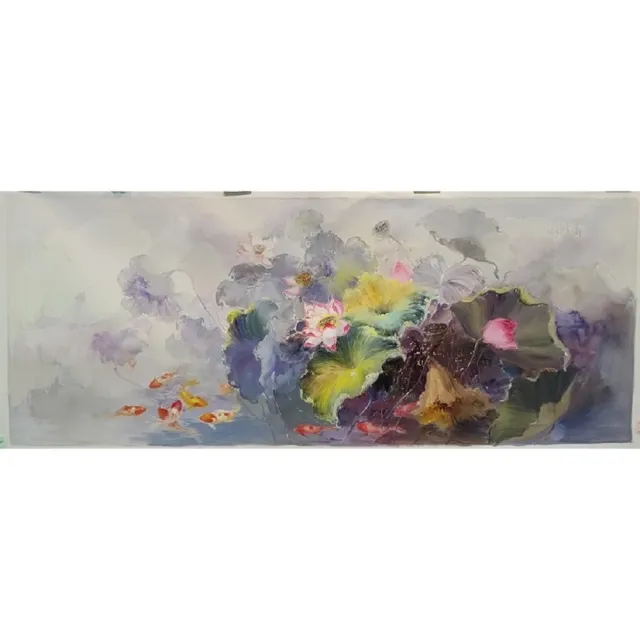 【ArtLife 藝術生活】B009高級手繪油畫_國畫彩風_70x180cm(五行風水畫、打造居家好運宅、手繪系列、擺飾畫)
