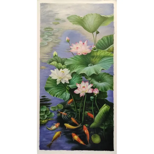 【ArtLife 藝術生活】B022高級手繪油畫_花卉_60x120cm(五行風水畫、打造居家好運宅、手繪系列、擺飾畫)