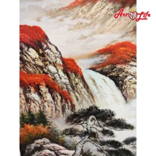 【ArtLife 藝術生活】B008高級手繪油畫_風景_80x220cm(五行風水畫、打造居家好運宅、手繪系列、擺飾畫)