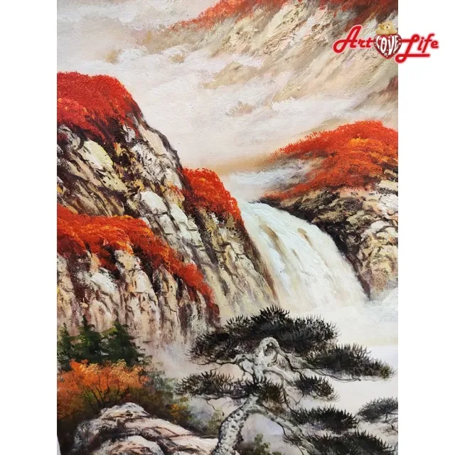 【ArtLife 藝術生活】B008高級手繪油畫_風景_80x220cm(五行風水畫、打造居家好運宅、手繪系列、擺飾畫)
