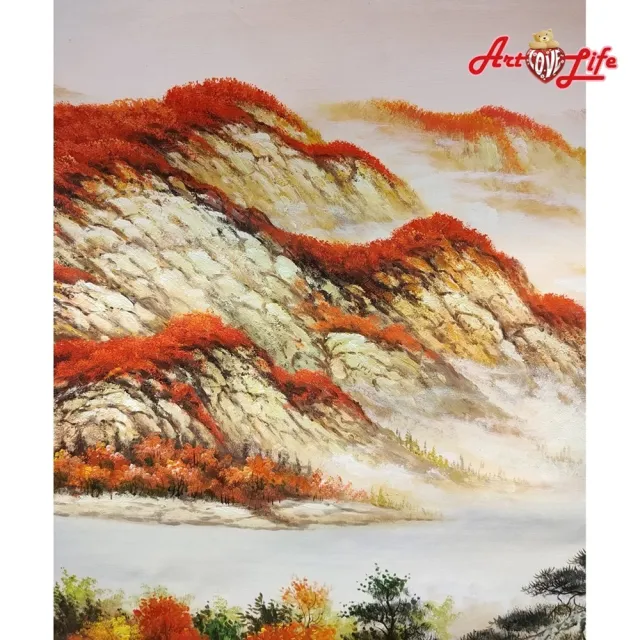 【ArtLife 藝術生活】B008高級手繪油畫_風景_80x220cm(五行風水畫、打造居家好運宅、手繪系列、擺飾畫)