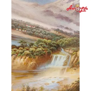 【ArtLife 藝術生活】B005高級手繪油畫_風景_80x200cm(五行風水畫、打造居家好運宅、手繪系列、擺飾畫)