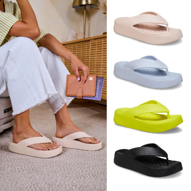 Crocs 中性鞋 平板洞洞鞋克駱格(208371-410)