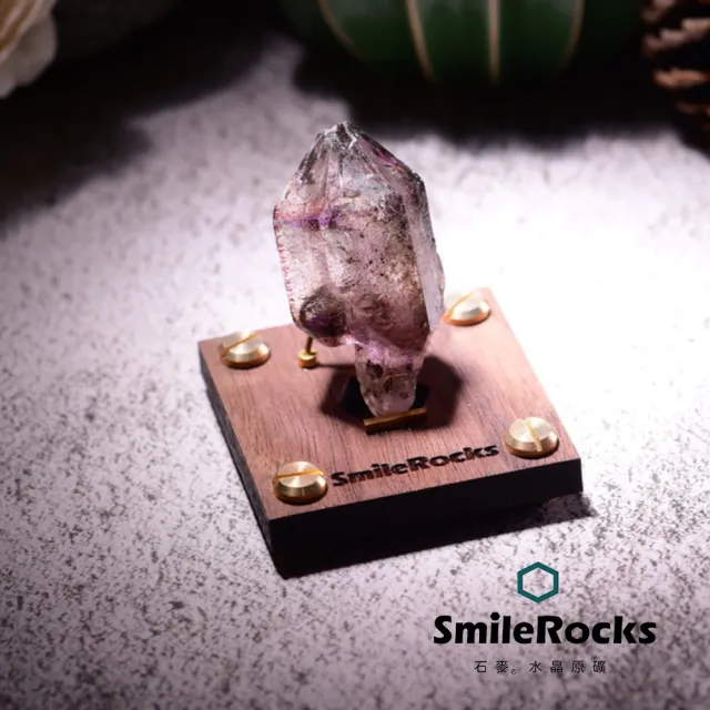 【SmileRocks 石麥】石麥水晶原礦 超七水膽水晶原礦No.104210207(SmilePad 6X6底板)