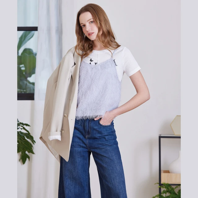 創翊韓都 正韓外套 方領切線西裝外套YAB1014-創翊韓都