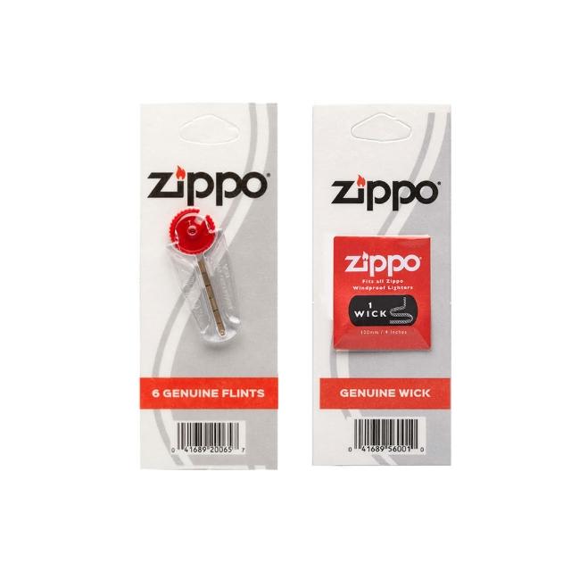 【Zippo】ZIPPO打火機專用打火石和棉蕊-紙卡裝各一個組
