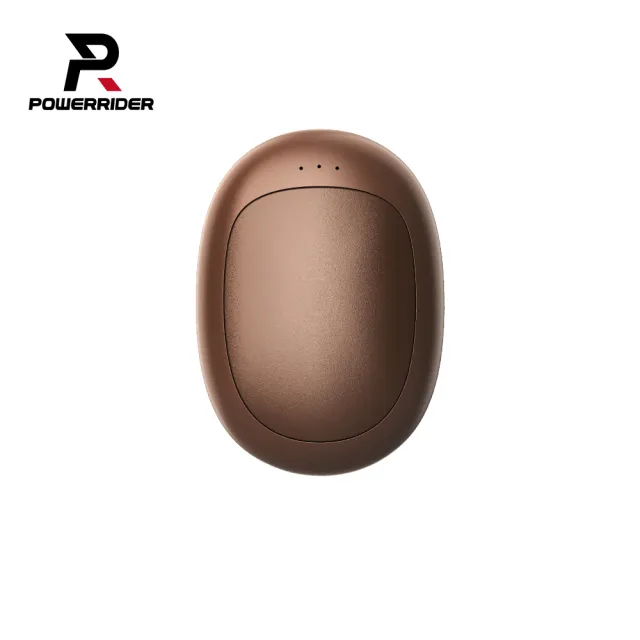 【PowerRider】Q26 咖啡豆磁吸暖暖蛋 咖啡色(磁吸 暖手 可分離 三檔調溫 造型暖手 USB充電)