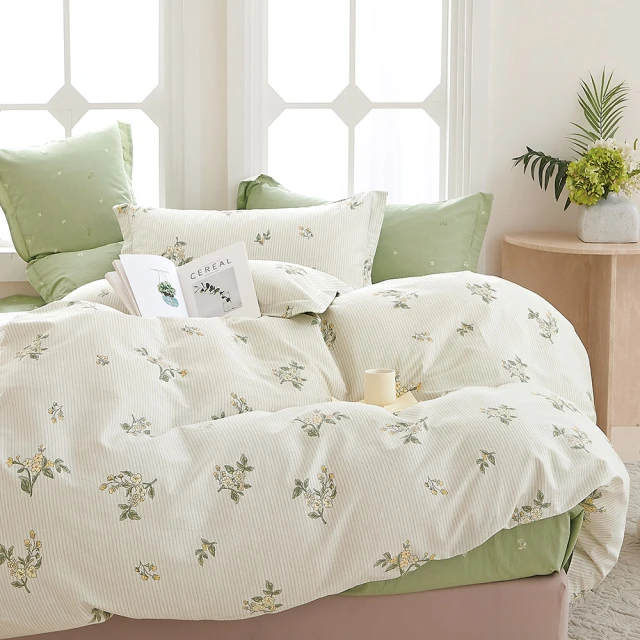 DUYAN 竹漾 60支100%天絲三件式兩用被床包組 / 