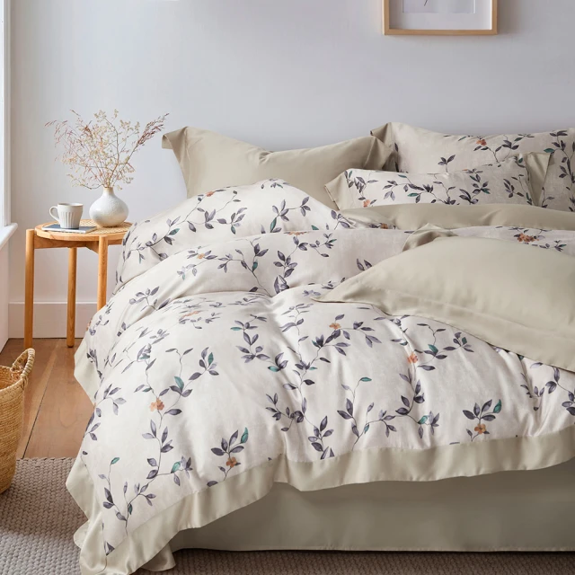 DUYAN 竹漾 60支100%天絲三件式兩用被床包組 / 