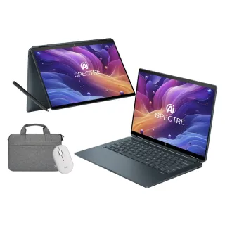 【HP 惠普】全配包鼠組★14吋 Ultra 7-155H 翻轉觸控EVO筆電(Spectre x360 14-eu0023TU/32G/1TB/W11P)