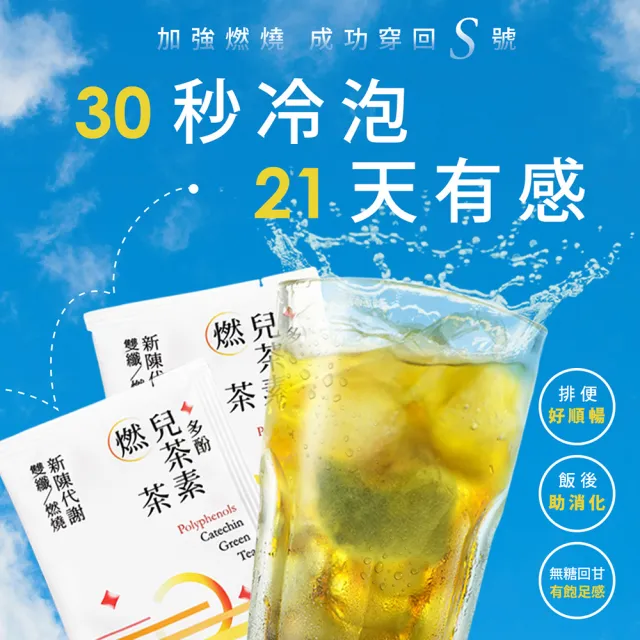 【光茵樂活】30秒冷泡機能茶20包/盒(多酚兒茶素燃茶/十勝紅玉輕茶/櫻花蜜香紅靚茶)