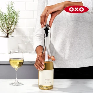 【美國OXO】防漏保鮮酒瓶塞二入組