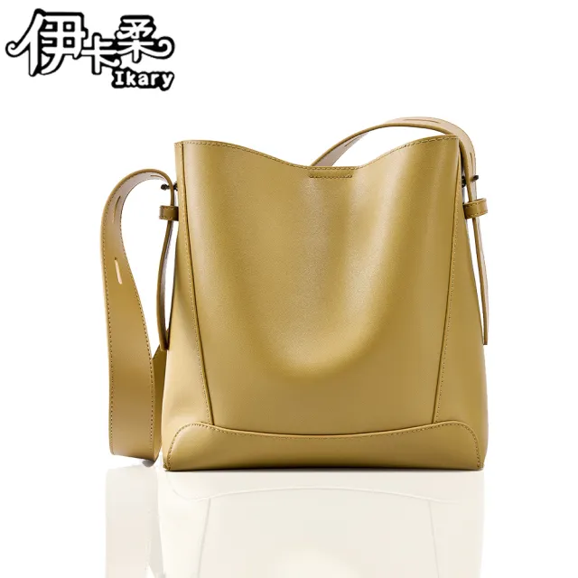 【Ikary 伊卡柔】真皮包包 精品女包斜背包 手提包