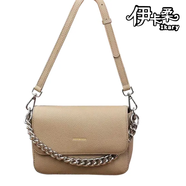 【Ikary 伊卡柔】真皮包包 精品女包斜背包 手提包
