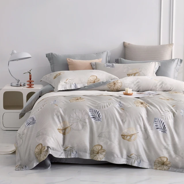 DUYAN 竹漾 60支100%天絲三件式兩用被床包組 / 