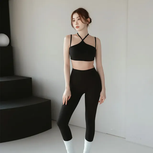 【SeasonsBikini】削肩美型瑜珈套裝上衣+褲子 -B1017(性感時尚削肩美型瑜珈套裝上衣長褲)