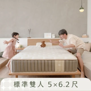 【LOVEFU大島樂眠】撐腰樂眠床2-標準雙人5尺(涼感透氣支撐/獨立筒床墊/硬床推薦)