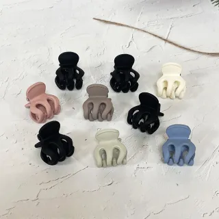 【卡樂熊】基本磨砂鏤空3入組造型髮夾/抓夾(磨砂小抓夾)