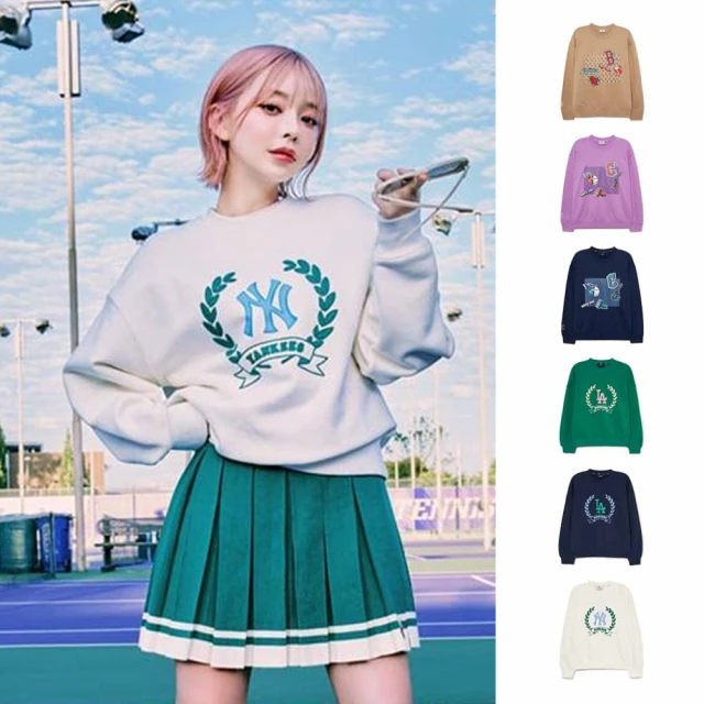 MLB 長袖大學T Monogram/Classic Spo