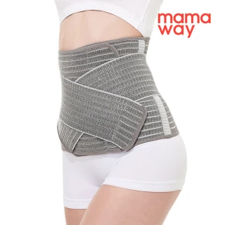 【mamaway 媽媽餵】竹炭全彈力按摩束腹帶(產後束腹帶 M-XL)