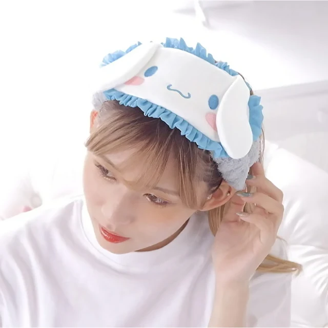 小樽漁場 日本正版 Sanrio 大耳狗 立體造型 洗臉頭巾(眼罩 髮帶 洗臉髮帶)