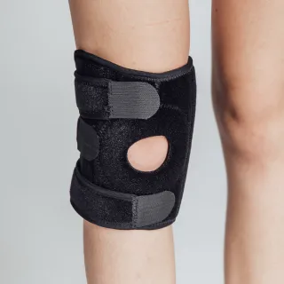 【GIAT 吉亞特】調整型護膝帶-單支入(短款-台灣製)繞境穿搭