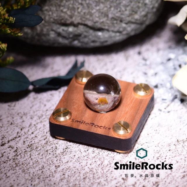 SmileRocks 石麥 石麥水晶原礦 莫三比克粉晶球No