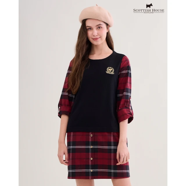 betty’s 貝蒂思 小熊刺繡水手領條紋T-shirt(共