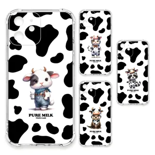 【TRON】iPhone系列 乳牛紋小動物 四角防摔 軟殼 手機殼(i14/ 13/ 12/ 11/ mini/ Plus/ Pro/ Pro Max)