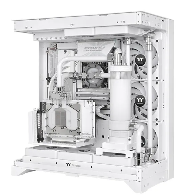 【Thermaltake 曜越】Pacific F-Pro 旋轉偏移管接頭 – 銀色(CL-W437-CU00SL-A)