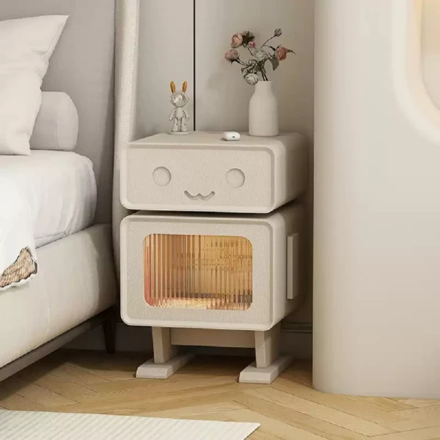 歐意朗旗艦店 升級吸塑面板 雙抽33cm(床頭櫃 床邊幾 床