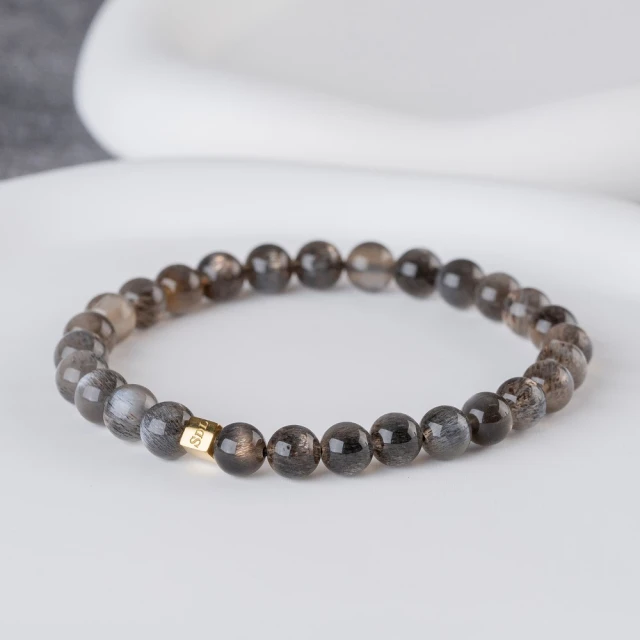 星黛拉星黛拉 黑骨幹天然能量水晶手串6-7mm D14101