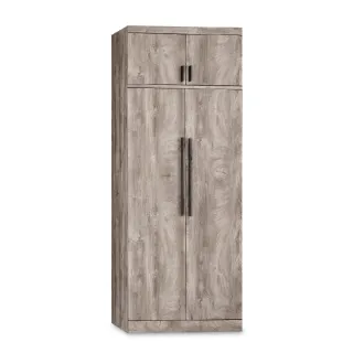 【ASSARI】2.7尺加高羅尼雙吊衣櫃(寬80x深60x高238cm)