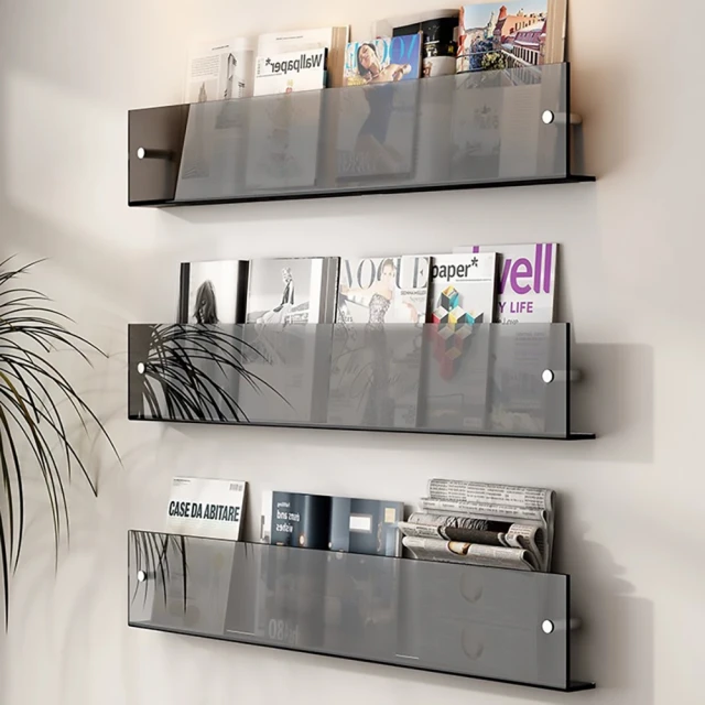 LEZUN 樂尊 50cm二層實木桌面書架辦公室收納架(置物