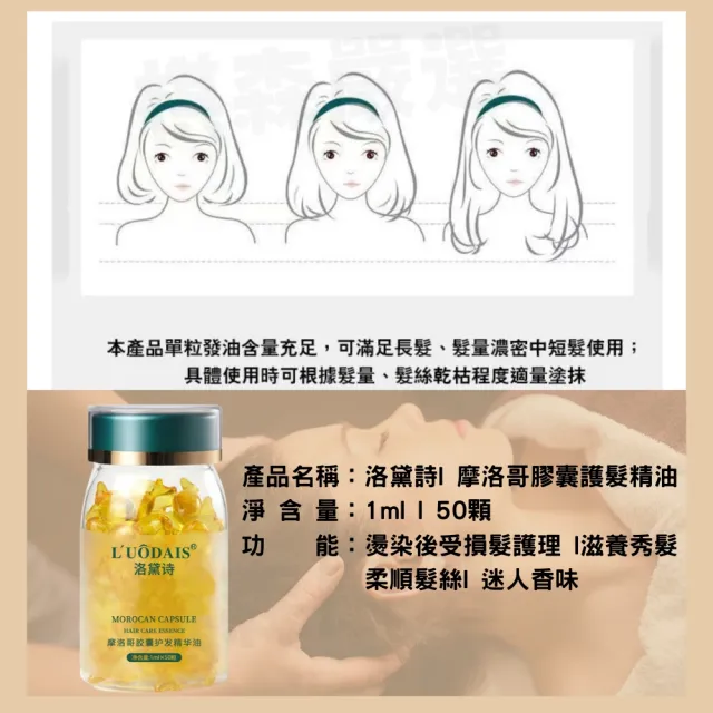 【iBloom】洛黛絲摩洛哥精油護髮膠囊 5入組(爆水 l 摩洛哥油 l 深層修護 l 告別乾枯分岔)