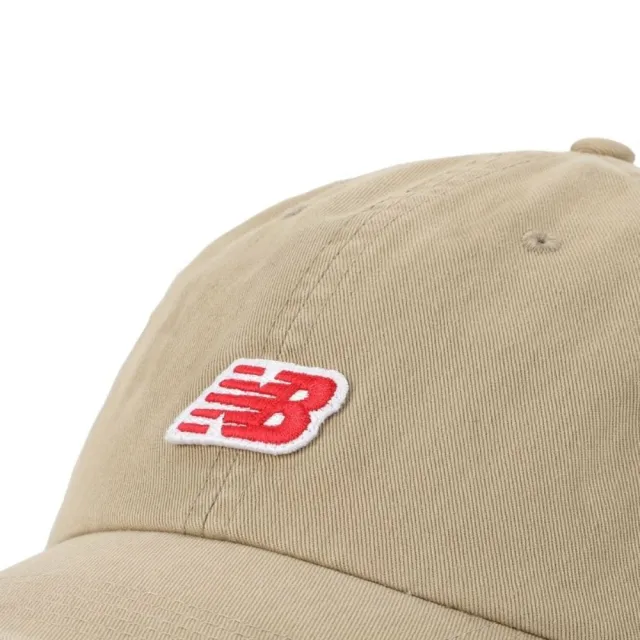 【NEW BALANCE】NB 刺繡 帽子 運動帽 棒球帽 老帽 卡其色(LAH51013SOT)