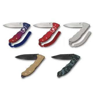 【VICTORINOX 瑞士維氏】Evoke Alox 折疊式獵刀 136mm(0.9415)