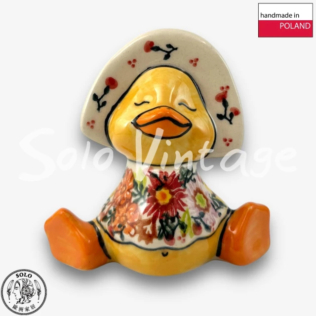 Madiggan 貝斯麗 手工鬱金香彩繪開運玻璃碗-湛藍色(