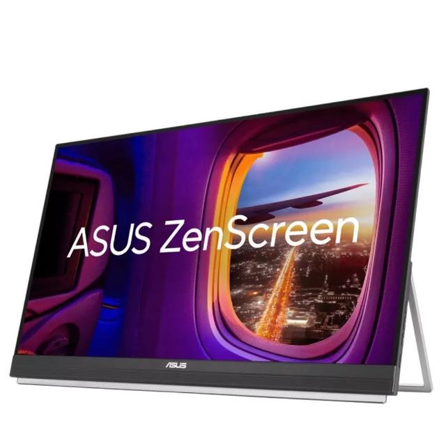 【ASUS 華碩】ZenScreen MB27ACF 27型 100Hz 可攜式螢幕(USB-C/手把/可折疊支架設計/C型夾/喇叭)