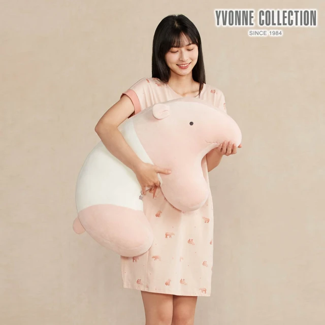 Mega 柔軟手感大頭造型兔子熊熊沙發抱枕(靠墊 靠枕 座椅