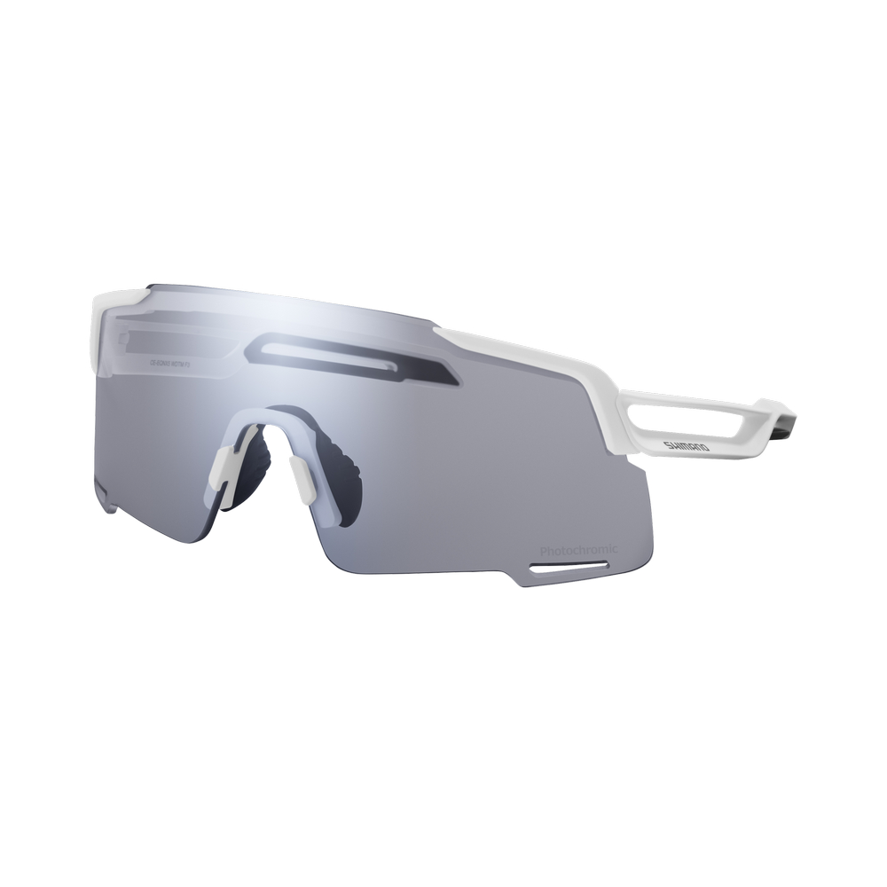 【SHIMANO】EQUINOX PH 一片式太陽眼鏡 灰色變色鏡片 霧白色