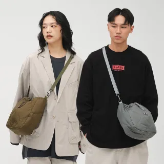 【plain-me】壓紋縫線簡易水桶包 PLN3055-251(男女包 側背包 斜背包 小包 收納包 圓筒包 包包)