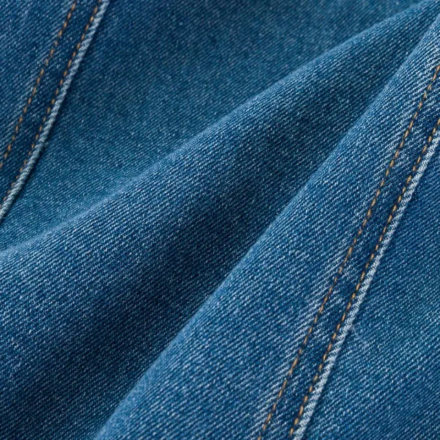 【PLAYBOY】撞色可拆式領片丹寧背心(牛仔藍)