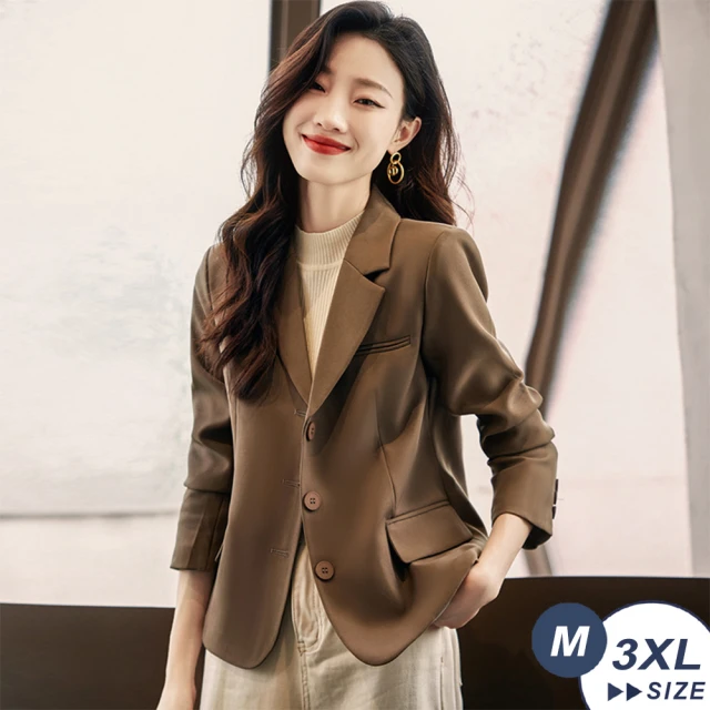 創翊韓都 正韓外套 方領切線西裝外套YAB1014-創翊韓都