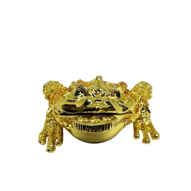 【林海陽】仿銅招財咬錢三腳金蟾蜍