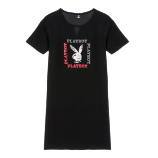 【PLAYBOY】可拆紗裙綁帶洋裝(黑色)