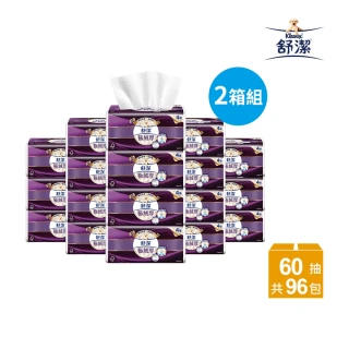 【Kleenex 舒潔】頂級四層極絨厚抽取衛生紙 60抽x48包x2箱(四層衛生紙)