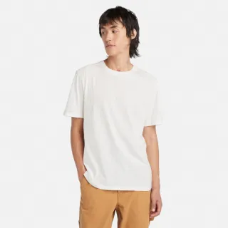 【Timberland 官方旗艦】男款灰白色休閒短袖T恤(A69KQCR3)