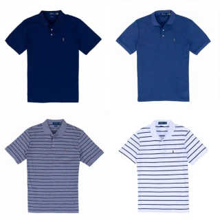 【RALPH LAUREN】POLO RL 經典版型彩色小馬刺繡100%棉 polo衫(polo RL 多色選擇)