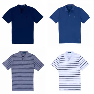 【RALPH LAUREN】POLO RL 經典版型彩色小馬刺繡100%棉 polo衫(polo RL 多色選擇)